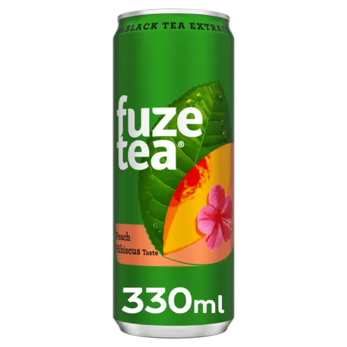 Fuze Tea Peach Hibiscus Cans