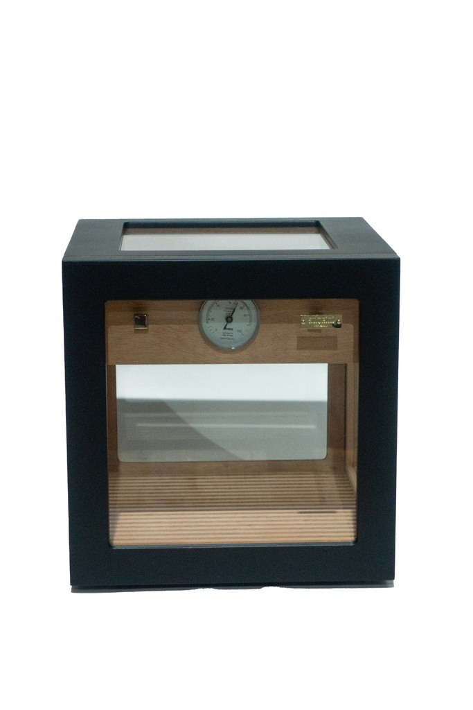 Adorini Humidor Cube Deluxe Black