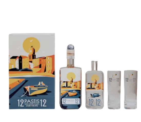 Pastis 1212 de Saint-Tropez - Coffret Terrasse - 45°