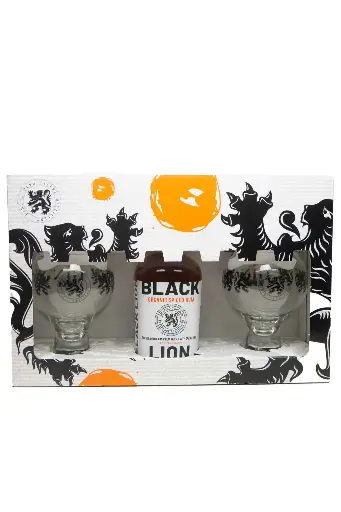 [303744] Black Lion Coffret + 2 verres - 40°