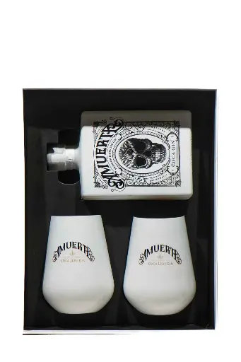 [300188] Amuerte White Edition Coffret + 2 verres - 43°
