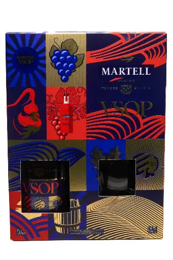 [283103] Martell VSOP + 2 verres - 40°