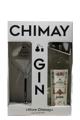 [301417] Gin De Chimay JULES COFFRET + Verre - 37,5°